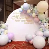 Décoration de fête 189pcs pastel macaron ballon guirlande arche kit couleurs arc-en-ciel assorties ballon pour anniversaire mariage baby shower fête fournitures129 230422