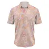 Men's T Shirts One Short Men'S Summer Fashion Trend Tie Dye Speckle Ink Easy To Sleeves With Button