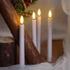 Pack of 9 LED Candle Light Warm White Flicker Long Candle Flameless Timer Remote Taper Candles New Year Decoration bougie H12222180