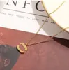 Luxury Designer Necklace Choker Pendant Chain 18K Gold Plated Stainless Steel Letter Necklaces Statement Jewelry Accessories