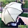 Umbrellas Umbrellas Womens Lace Umbrella 3 Fold Wind And Uv Protection Travel Fashion Sun Gift Drop Delivery Home Garden Household Sun Dhulw