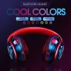 B39 casque avec sans fil Bluetooth lumière colorée enfichable carte jeu musique mouvement Bluetooth casque