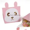 Gift Wrap Cute Animal Panda Rabbit Candy Bags Cookie Greeting Cards Baby Shower Birthday Party Box Ct0242 Drop Delivery Home Garden Dhmjj