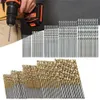 New 50/100Pcs High Speed Steel Titanium Coated Twist Drill Bit Straight Shank Drill Woodworking Wood Tool 1/1.5/2/2.5/3mm For Metal