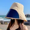 Chapeaux à large bord Chapeaux de seau Femmes Casquettes de soleil Chapeau de seau réversible pliable Protection UV Casquette de plage d'été à large bord UPF50 Chapeaux de protection solaire 230424