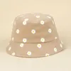 CAPS HATS NYA DAISY Mönster Baby Bucket Hat Solid Color Wide Brim Baby Boys Girls Sun Protection Fisherman Hat Kids Caps