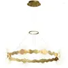 Lampy wiszące lotos nowoczesny żyrandol jadalnia Piękna ciepła lampa mieszkalna sypialnia północnoeuropejska włoska luksus