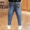 Jeans Frühling Herbst Kinder Jungenkleidung Baby Elastische Jeanshose für Kleinkinder Kinder Jungenkleidung Oberbekleidung Jeanshosen 2-12 Jahre 230424