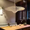 Novelty Items Nordic Umbrella Rattan Chandelier Janpanese Wicker for Living Room Bedroom Hall Dining Designer lamp 231123