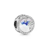 Charms in argento 925 con perline adatte al fascino pandora Blue Clover Magic Flying Carpet Journey Beads Beads Love Heart Blue