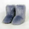 Dame Winter Schuhe Pelz Stiefel Y2k Frauen Fuzzy Stiefel Flauschigen Pelzigen Faux Pelz Schnee Stiefel Plüsch Warme Bottes Mode damen Schuhe Schuhe