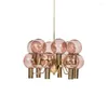 Pendant Lamps Europe Black Lamp Iron Wire Vintage Deco Maison Glass Box Light Dining Room Chandeliers Ceiling