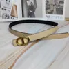 Womens Designer Belt Fashion Leather Belt Woman Belt 2,3 cm Bredd Storlek 95-115 Fashion Style Gold Buckle Smooth Buckle Multi Color Woman Candy-Colored Retro Belt