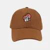 Caps Hats Fashion Beyzbol Modaya Düzenli Yeni Sevimli Üç Mantar Nakış Kavisli Brim Cap Öğrenci Çift Açık Sun Hat Trucker Ayarlanabilir P230424