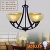 Hanglampen Retro Glazen Lamp Naast Voor Woonkamer Kroonluchter Ijzer Antiek Eenvoudig Elegant Pastoraal