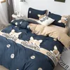 Bettwäsche ! Digitaldruck-Baumwoll-Set Gelbe Biene Bettwäsche Cartoon Bettbezug Bettlaken Kissenbezug Moderne Bettwäsche 4tlg