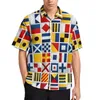 Camisas Casuais Masculinas Bandeiras Divertidas Camisa de Férias Bandeira do Canadá Havaí Homens Moda Blusas de Manga Curta Tops Impressos Plus Size