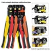 Ny 5 i 1 Multification Crimper Cable Cutter Automatisk tråd Stripper Crimping and Stripping Tools Crimping tång Professionell sladd