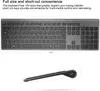 Keyboards Rechargeable Wireless Keyboard Mouse 24G Full Size Thin Ergonomic And Compact Design For Laptop PC DesktopComputer Windows 231123