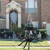 Araignée noire douce et poilue de 200 à 30cm, décorations d'halloween, horreur de noël 2023, ornement d'halloween, cadeau, décoration intérieure et extérieure, nouvelle collection