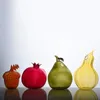 Vases Creative Transparent Fruit Vase Glass Bottle Pomegranate Hazelnut Hydroponic Home Decoration