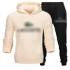 Primavera outono masculino fatos de treino polo sweatshirts crocodilo carta impressão jogger terno esportivo dos homens conjunto roupas esportivas plus size M-3XL