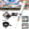 New USB Charging Soldering Iron 5V 8W Adjustable Temperature Electric Soldering Iron Kit with Soldering Stand Soldering Wire