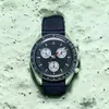 Sport Unisex Mechanical Moon Watch Bio Ceramic Planet Watch Luminous W pełni funkcjonalny czas na świecie.