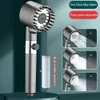 New 3 Settings 4 in 1 Detachable Showerhead Set High Pressure Shower Head with Scalp Massager Shampoo Brush for Skin Hair Care