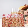 Emballage cadeau 120 pièces Valentine Cellophane sacs Cookie traiter amour coeur en plastique transparent plat bouche mariage fête faveur Goodies