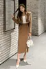 Casual Dresses Q-W Adies Japanese Streetwearrsvppap Officials Store Two-Piece Set 2023 Autumn Korean Style Elegant Small Suit Fashion Sl