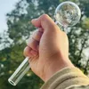 Cachimbos de água 8 polegadas grande tubo de queimador de óleo de vidro pirex tubos de qualidade de cor clara tubos transparentes grandes tubos pontas de unhas