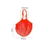 Bolsas de compras Bolsa de red de malla de lona Bolsa de almacenamiento de frutas y verduras plegable reutilizable Bolso de mano largo Shopper