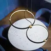 Lustres Simple moderne anneau en métal restaurant suspension lampe nordique salon étude magasin de vêtements créatif art cercle éclairage