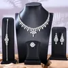 Necklace Earrings Set Siscathy Luxury African For Women Bride Wedding Party Dress Prom Zircon Crystal Dubai Bridal Gift