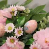 Decorative Flowers Easter Wreath Egg Hanging Ornaments Artificial Plant Flower Leaves Decors For Front Door Wall Window Decoration