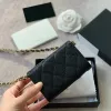 Lambskin/Caviar Waist Wallet Bust Card Holder Bags Gold Matelasse Chain Crossbody Shoulder Luxury Designer Classic Mini Flap Quilted Tiny Van Wholesale Purse