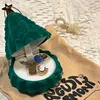 Мешочки для ювелирных изделий Рождественская елка Коробка для колец Орнамент Органайзер для помолвки Рождественские коробки для предложения Свадебный подарок