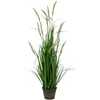 Decorative Flowers Potted Green Artificial Onion Grass Plant - 12