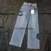 Kvinnors jeans hög midja designer rakt genom bred benshow tunna kvinnor avslappnade byxor storlek s-l 885 150