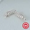 Stud Stud Earrings Aide Plata 925 Sterling Silver Shiny White Zircon Design Ear Studs for Women Single Row Climber Jewel Cafg