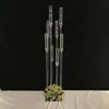 Candélabres en acrylique à 8 têtes, bras, bougeoirs, centre de Table de mariage, support de fleurs, candélabre, décoration de maison, 243b