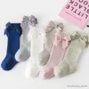 Chaussettes hautes pour bébés filles, chaussettes d'automne et de printemps en coton pour enfants de 1 à 6 ans, chaussettes de princesse solides, longues