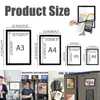 Decorative Objects Figurines Magnetic Sign Holder Self Adhesive Display Picture Frames with Strong Border for Office School Window Refrigerator 231123