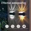 Nieuwe Outdoor waterdichte landschap decoratieve tuin villa binnenplaats wandlamp Nieuwe zonne-wandlampen op en neer lichtgevend nachtlampje