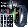 LCD Smart Color Screen Watch Polsband hartslag Sportstappenteller Monitoring Waterdichte armband Fitness Bracelet Unisex UU