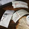 Carta da regalo Timbro postale vintage Musica Lettera Adesivi Nota Manoscritto Diario fai da te Diario spazzatura Decorazione Adesivo retrò Scrapbooking
