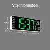 Wall Clocks Large Digital Wall Clock Remote Control Temp Date Week Display Timer Countdown Table Clock Wall-mounted Dual Alarms LED Clocks 231123