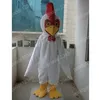 Christmas White Rooster Mascot Costumes Halloween Fancy Party Dress Cartoon Character Carnival Xmas Advertising Birthday Party Costume Outfit