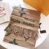 Scarf Designers Scarves 2022 New V Cashmere Thick Shawl Women Long Winter Wram Pashmina Wraps Hijab with Tassel Bufanda Foular